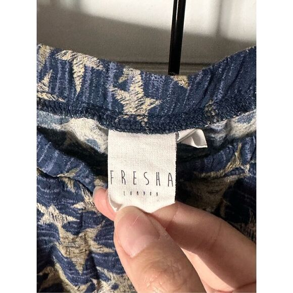 Camo Star Print Off The Shoulder Fit‎ & Flare Dress Womens S High Low - Picture 4 of 13